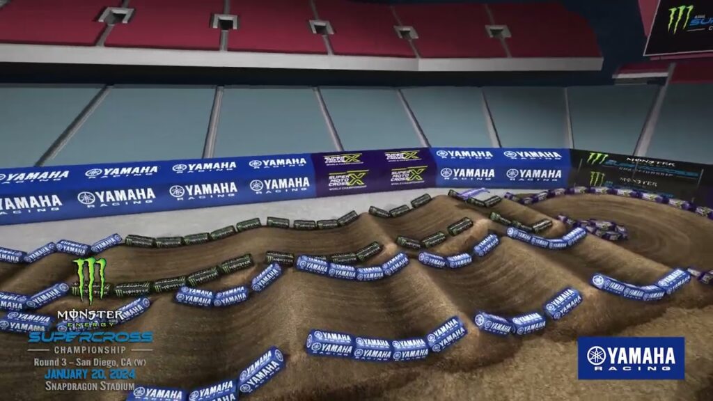 Yamaha Animated Track Map San Diego 2024 Supercross Live