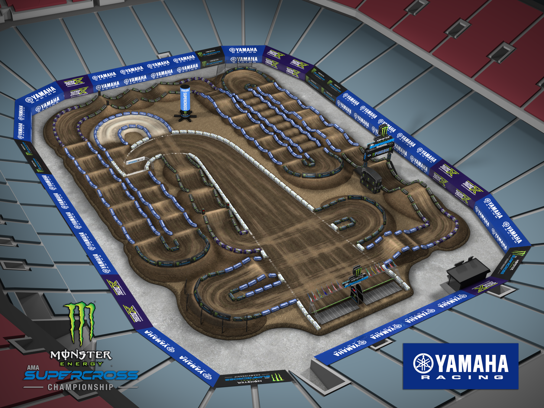 AMA Supercross 2025 San Diego Track Map1