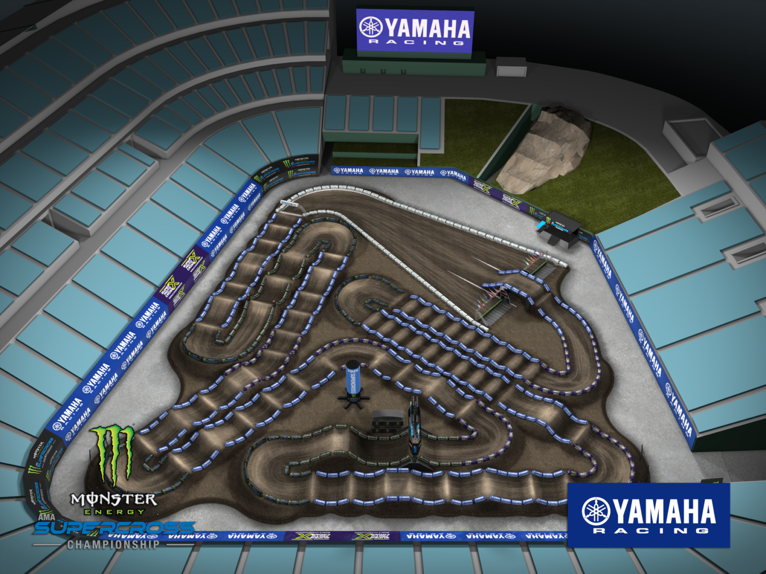 2025 Monster Energy Supercross Track Maps Monster Energy AMA Supercross