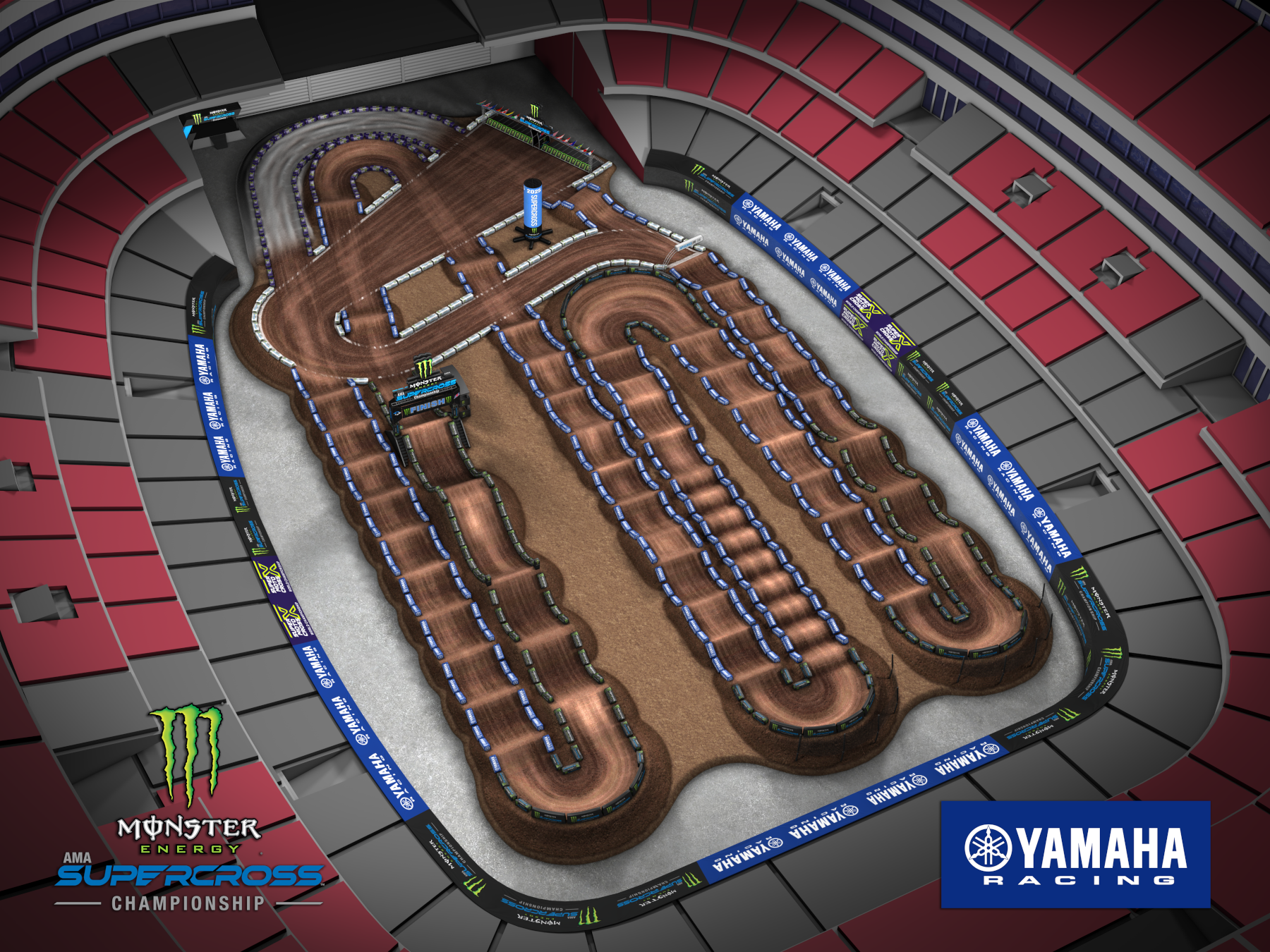 AMA Supercross 2025 Glendale Track Map1