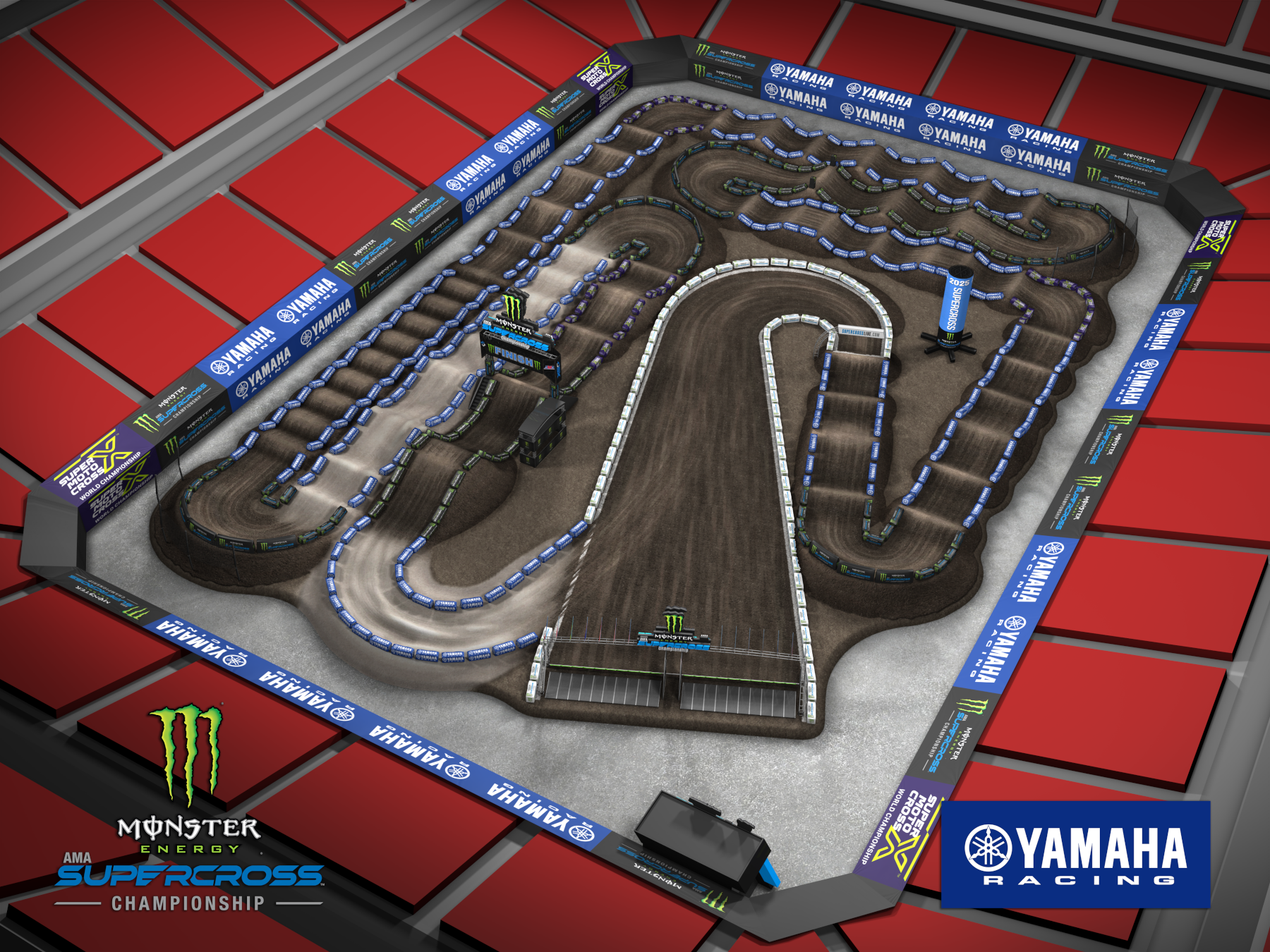 AMA Supercross 2025 Tampa Track Map1