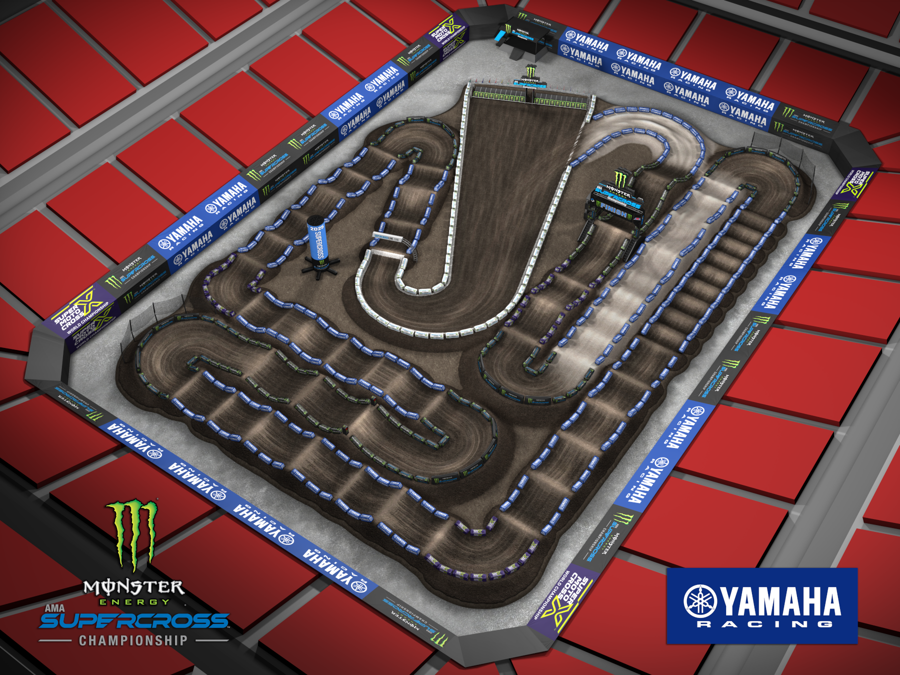 AMA Supercross 2025 Tampa Track Map2