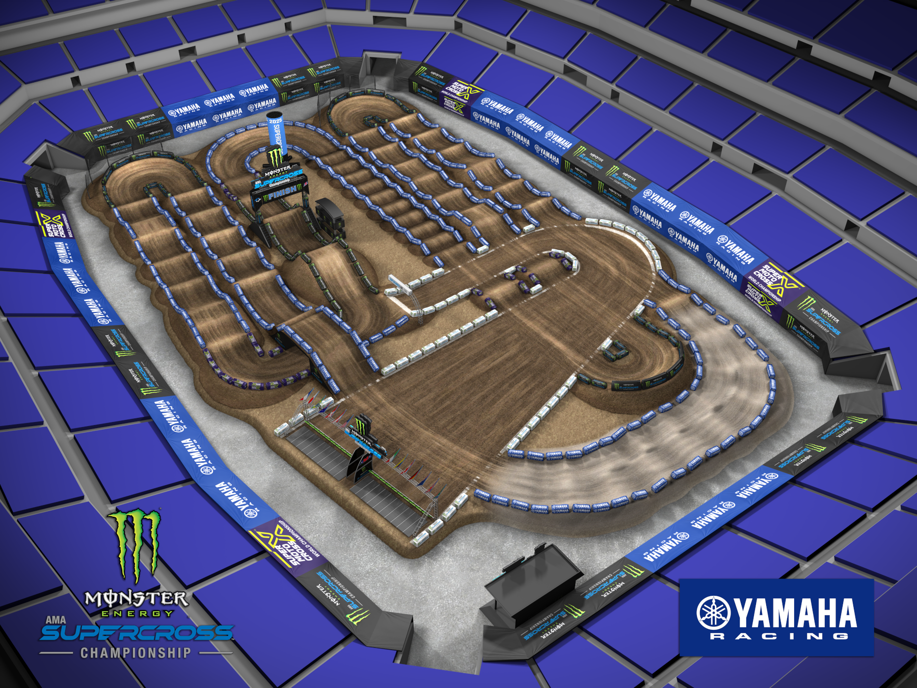 AMA Supercross 2025 Indianapolis Track Map2