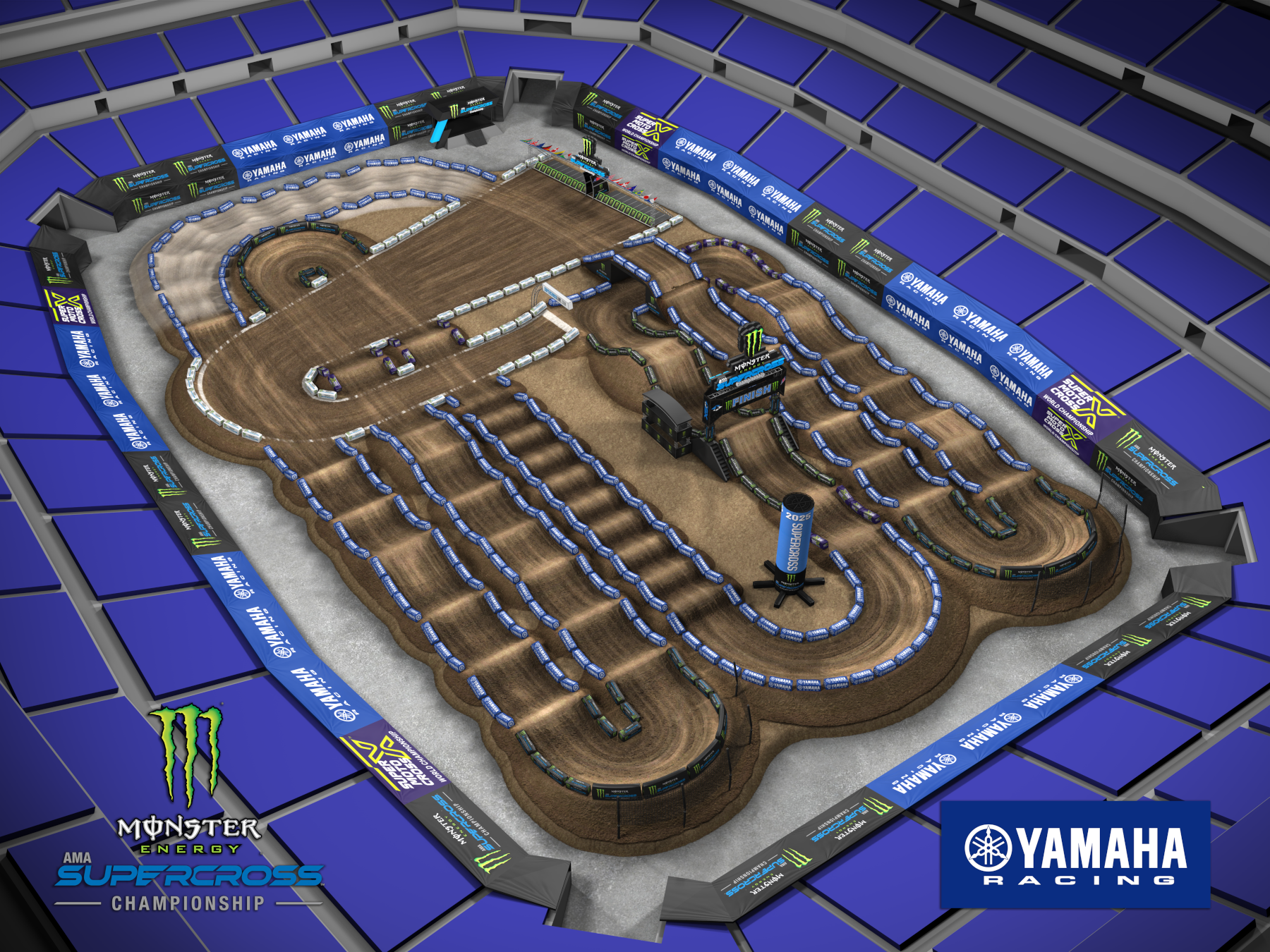 AMA Supercross 2025 Indianapolis Track Map1