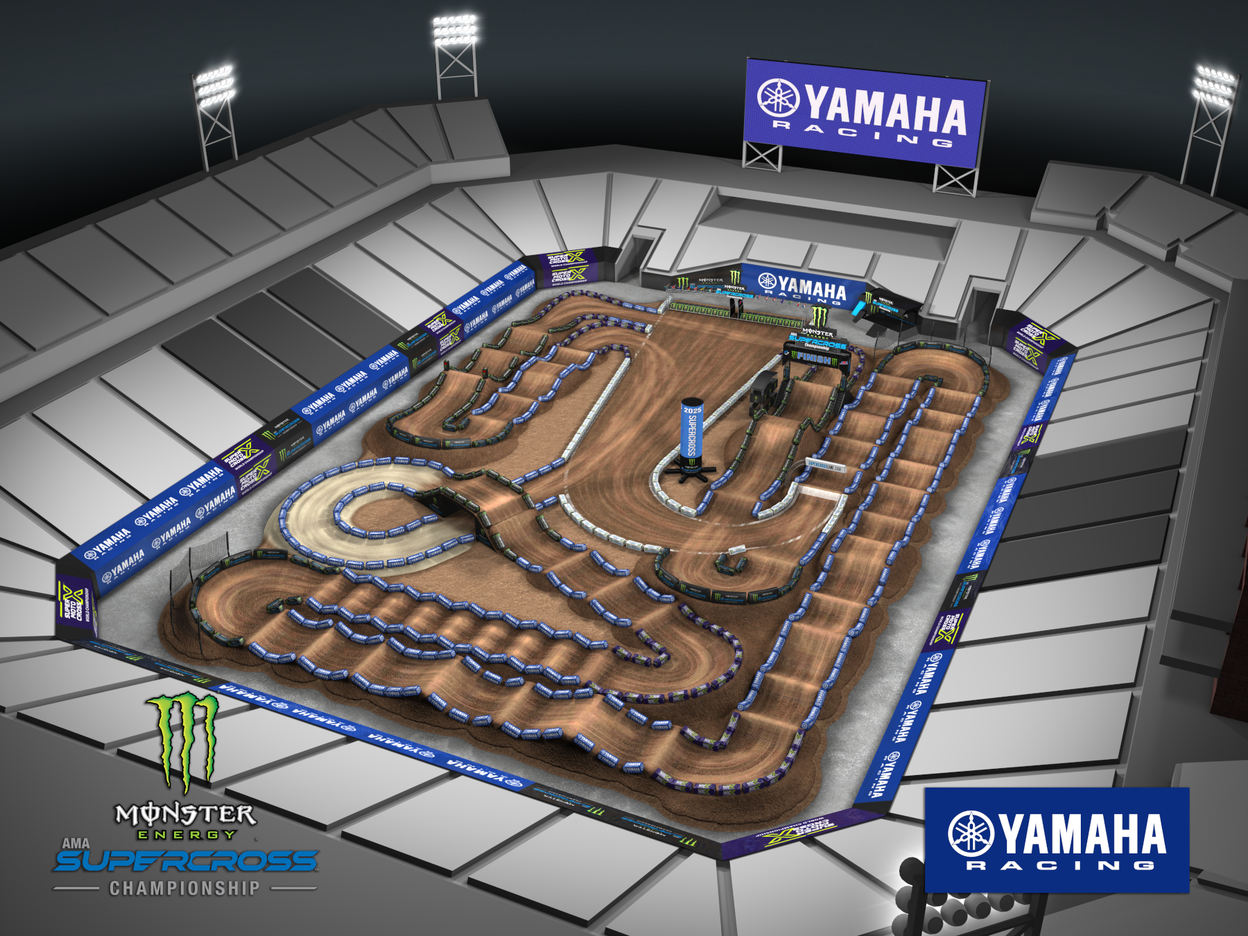 AMA Supercross 2025 Birmingham Track Map2