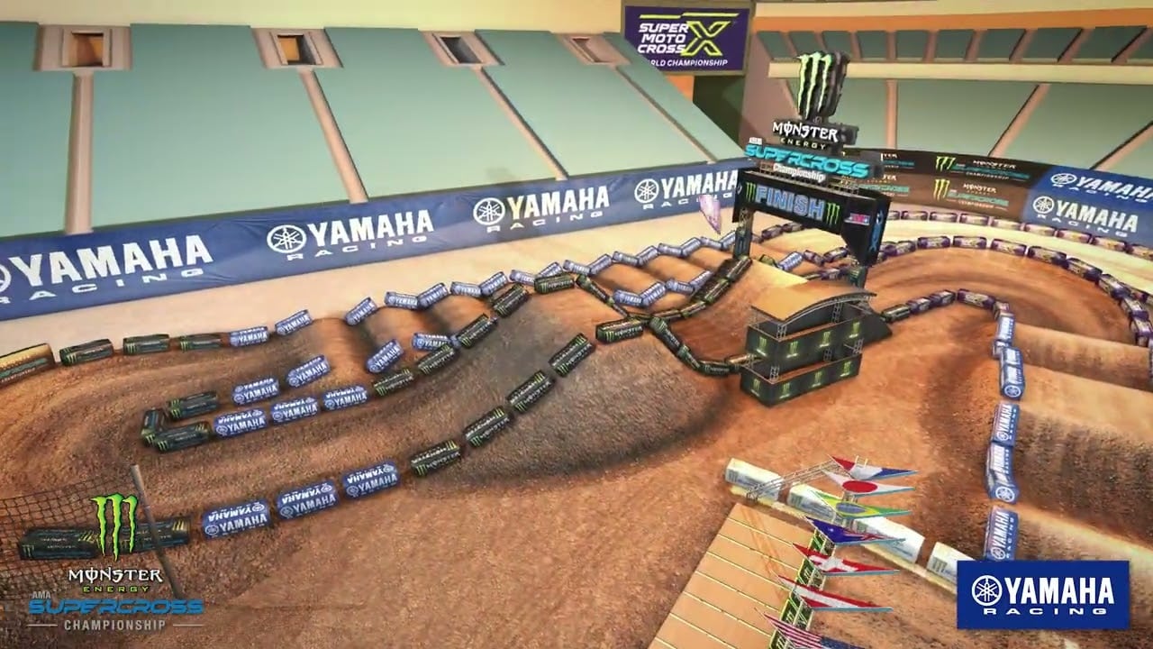 Screengrab from the Yamaha animated track map