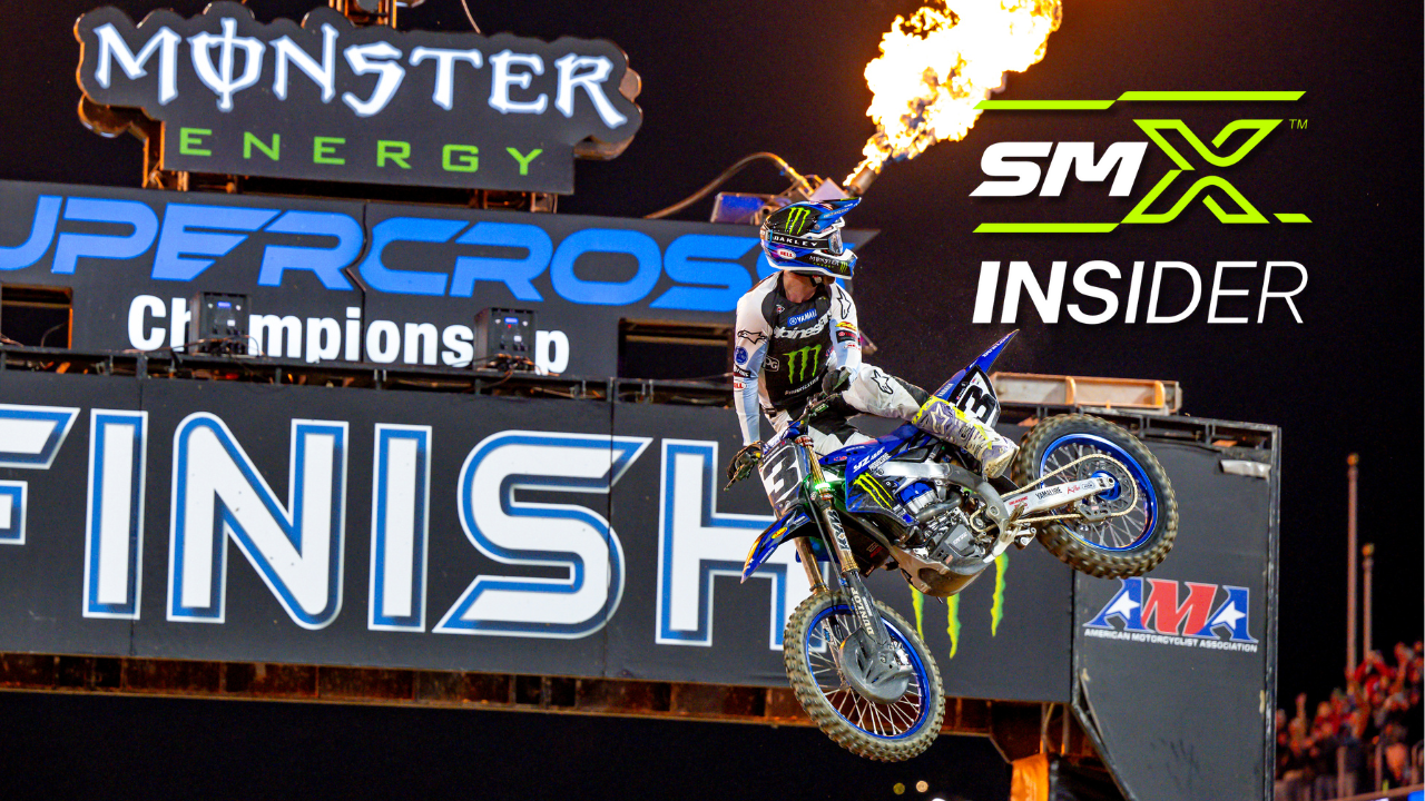 Image of Eli Tomac winning with SMX Insider logo