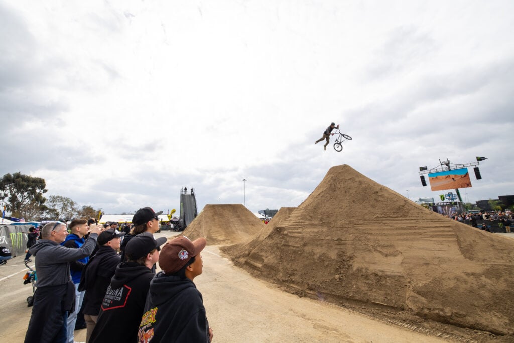 BMX action from a Supercross FanFest