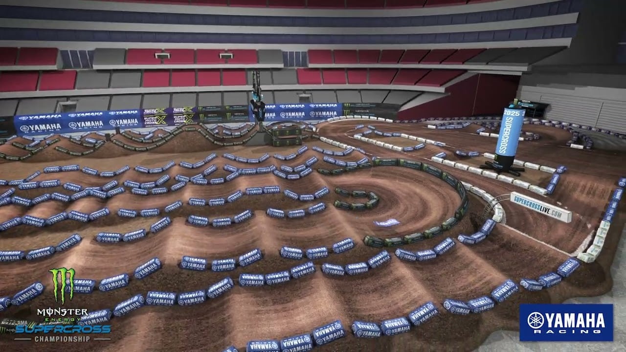 Screengrab of the Yamaha Animated Track Map for Glendale