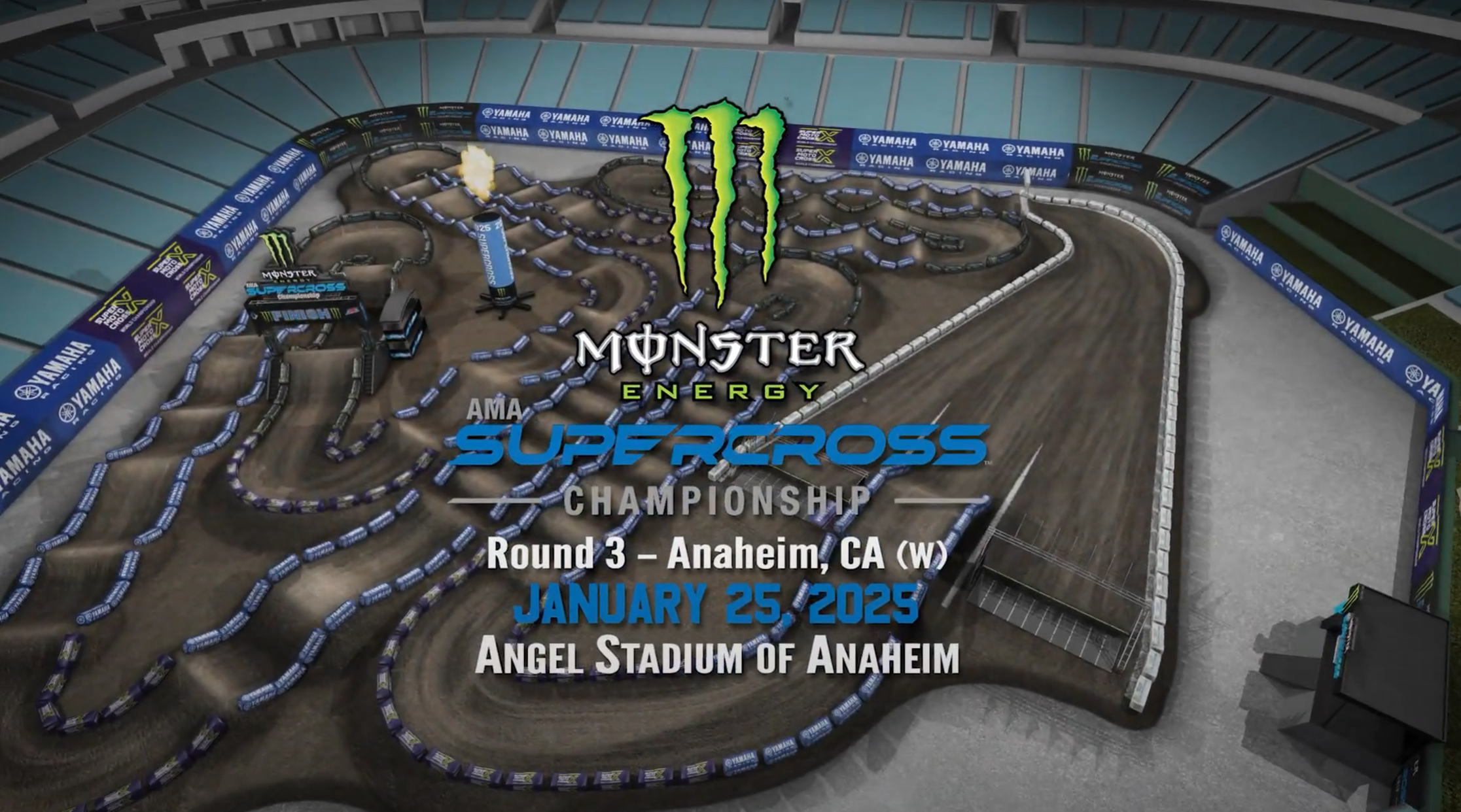 Screengrab from the Yamaha Animated Track Map video for Anaheim 2