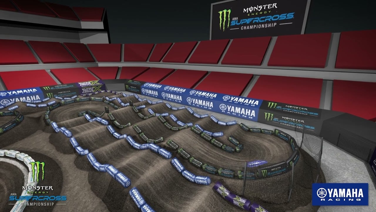 Screengrab from the Yamaha animated track map