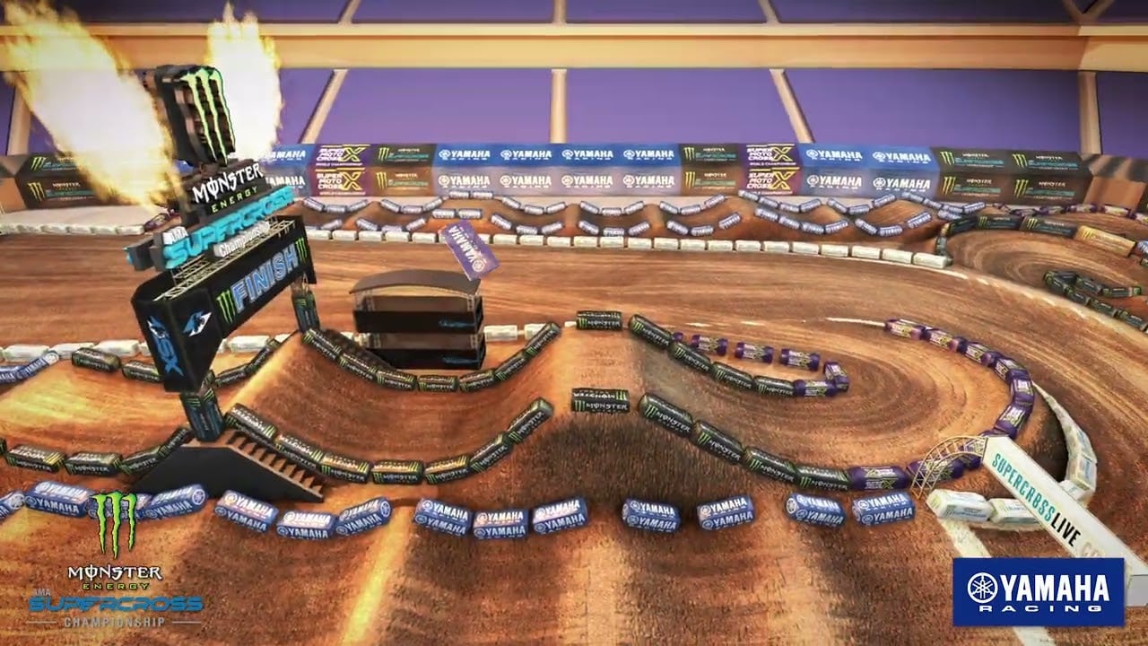 Screengrab from the Yamaha animated track map