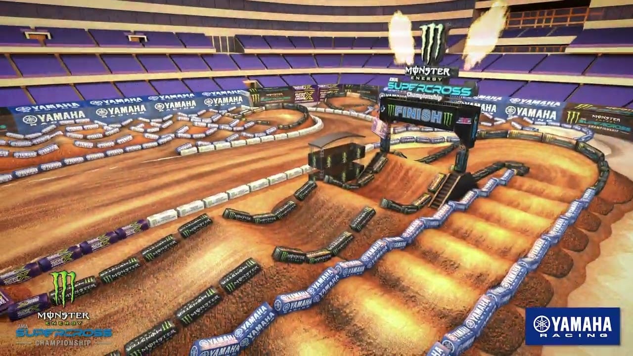 Screengrab from the Yamaha animated track map