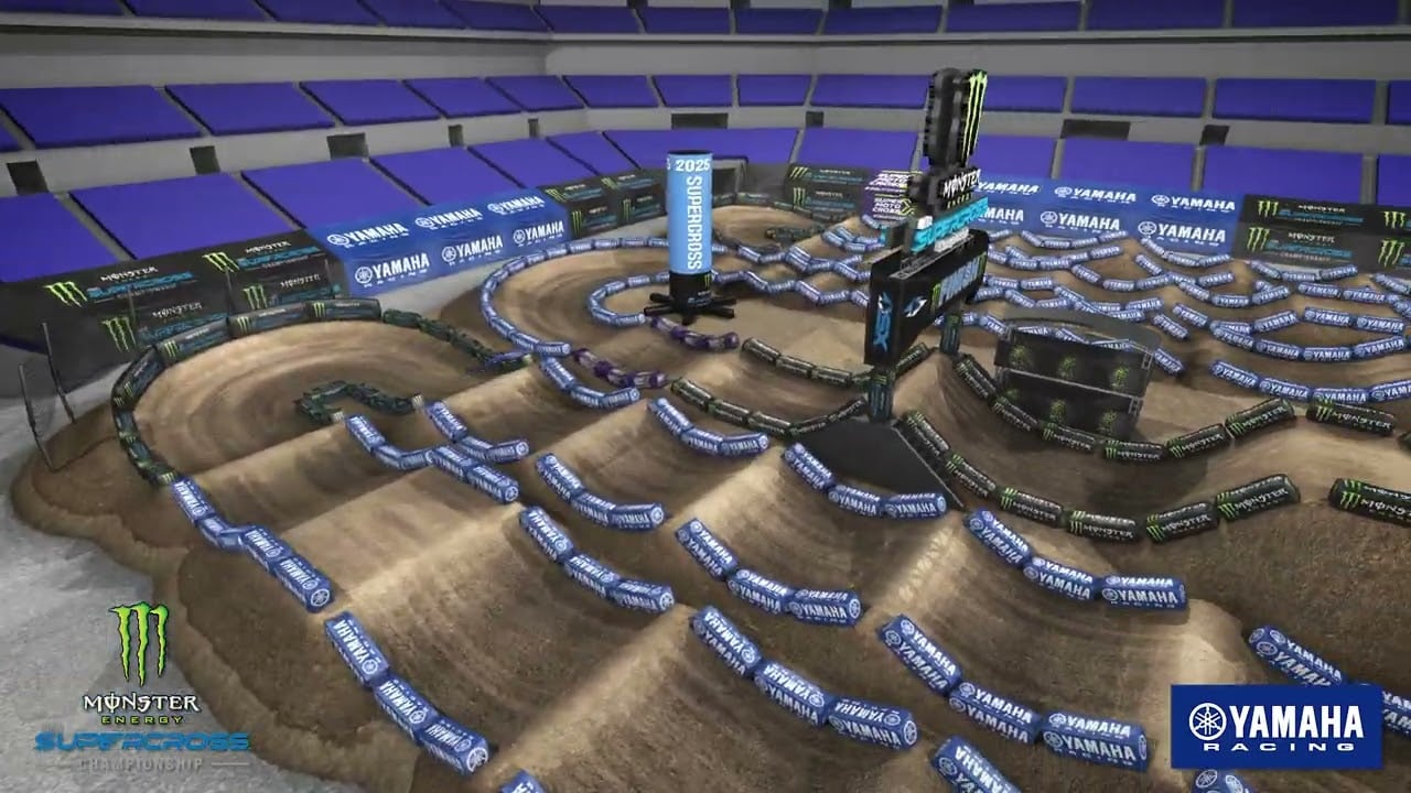 Screengrab from the Yamaha animated track map